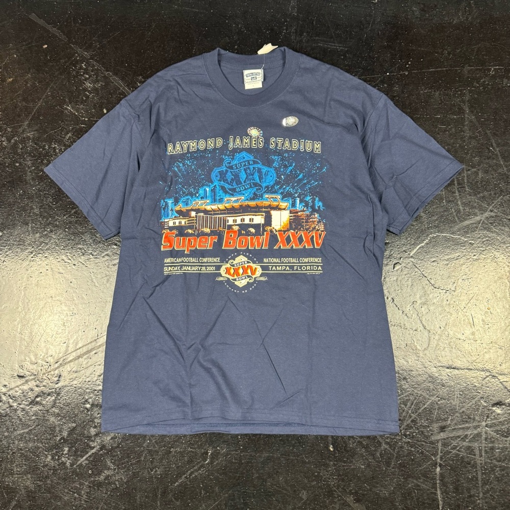 2001 Deadstock Super Bowl T Shirt